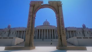 Palmyra's famous Arch of Triumph