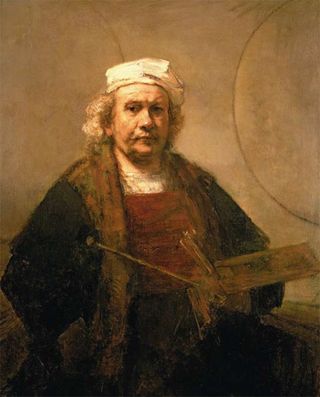 Lucinda Bredin's favourite painting, Self-Portrait with Two Circles by Rembrandt van Ryn.