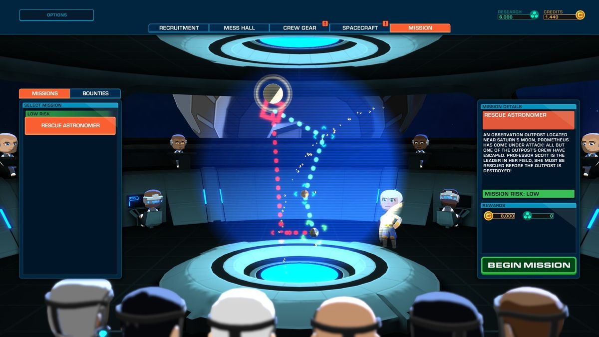 In "Space Crew," you take command of a United Defense Force ship to explore space and face the alien Phasmid menace. The crew management game launches Oct. 15, 2020.