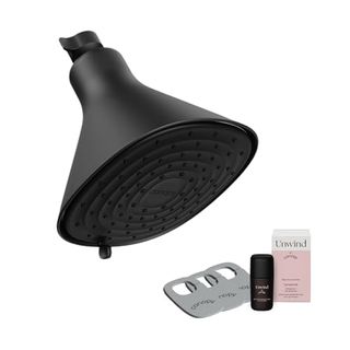 Canopy Filtered Shower Head - High Pressure Shower Head Filter for Hard Water - Shower Filter to Remove Impurities for Healthier Scalp, Skin 
Hair - Reduce Dry Skin 
Breakage - Black Shower Head