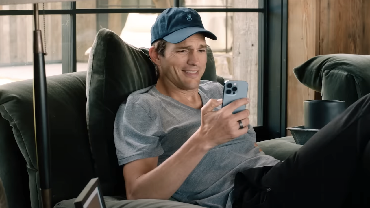 Ashton Kutcher in the Netflix rendezvous video for Your Place or My Place