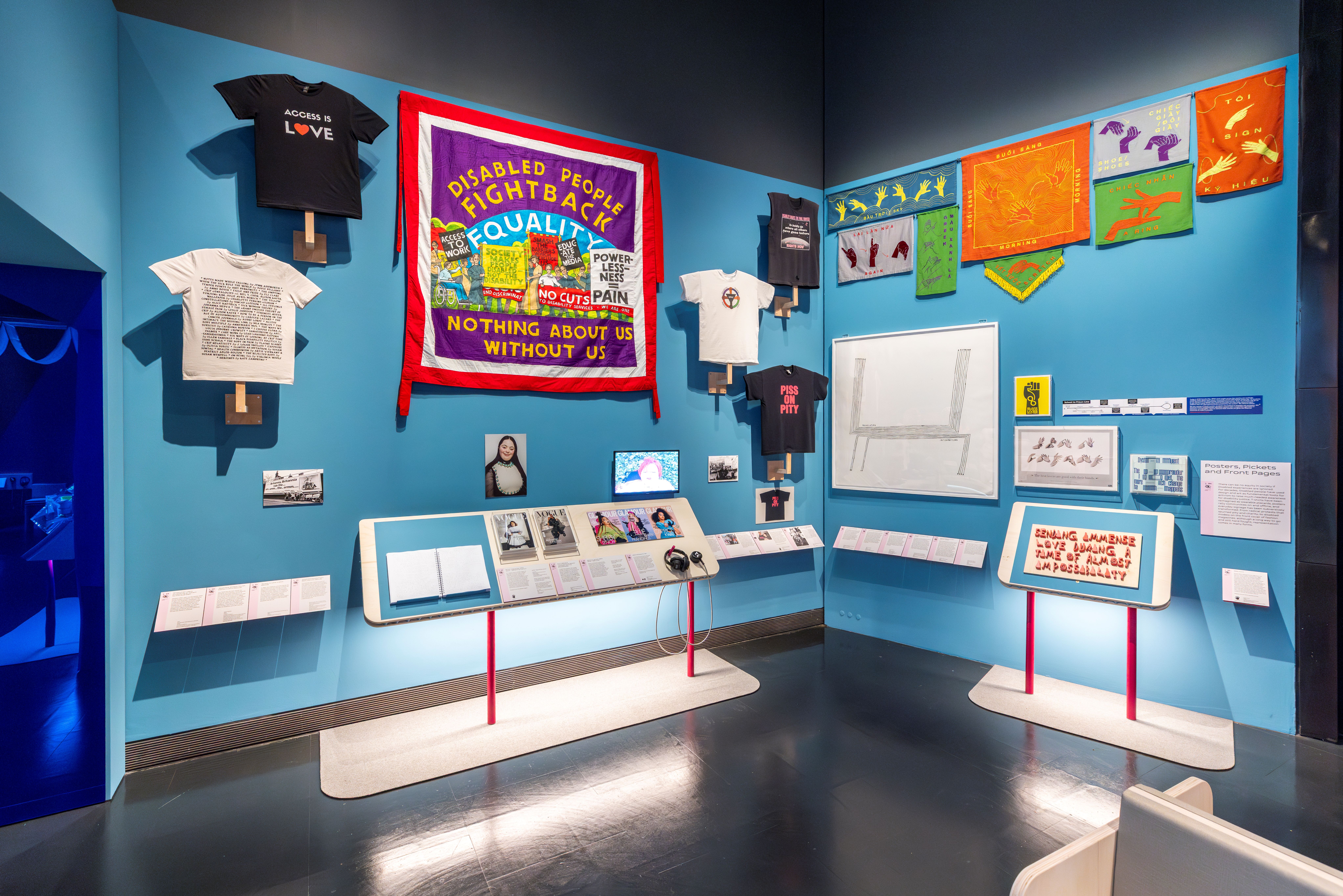 Installation image of Design and Disability at V&A