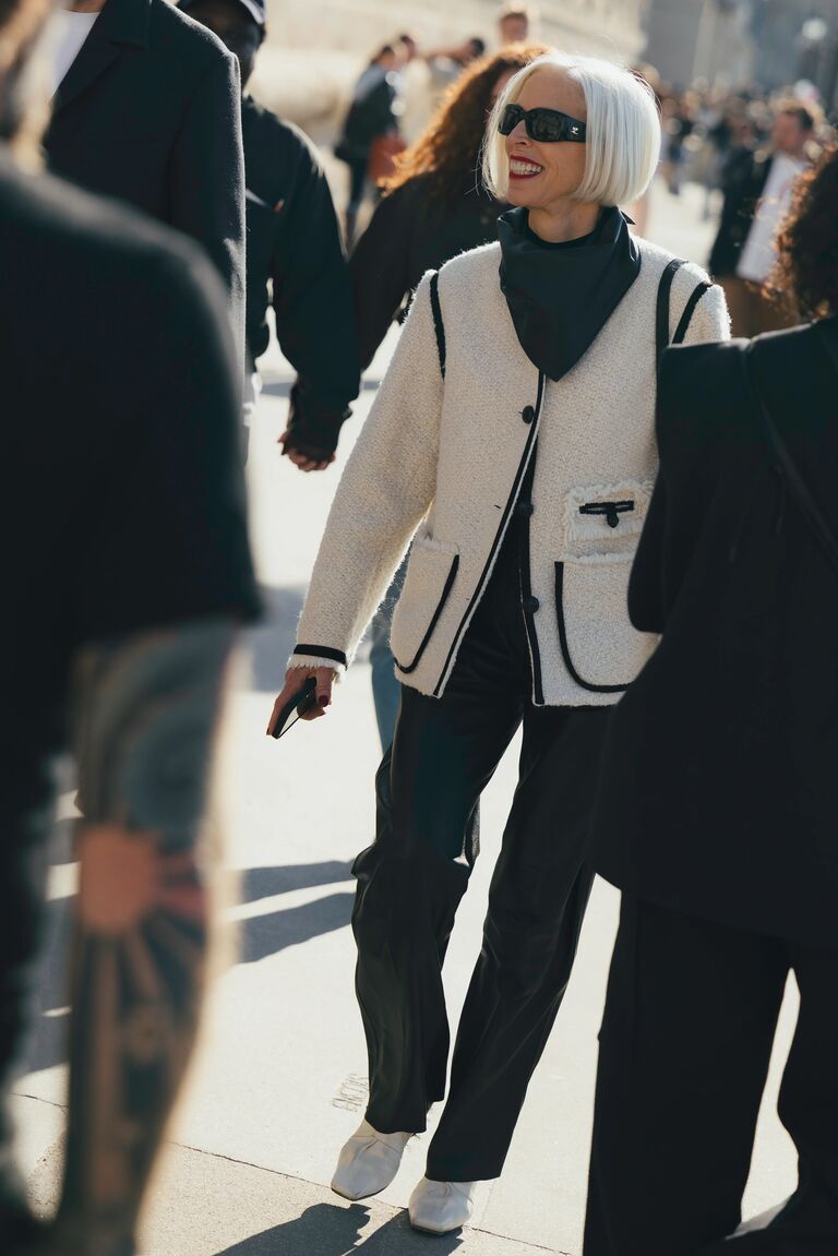 fashion insiders attend day 1 of paris fashion week wearing neutral outfits