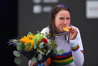 Annemiek van Vleuten (Netherlands) winner of the women's time trial World title