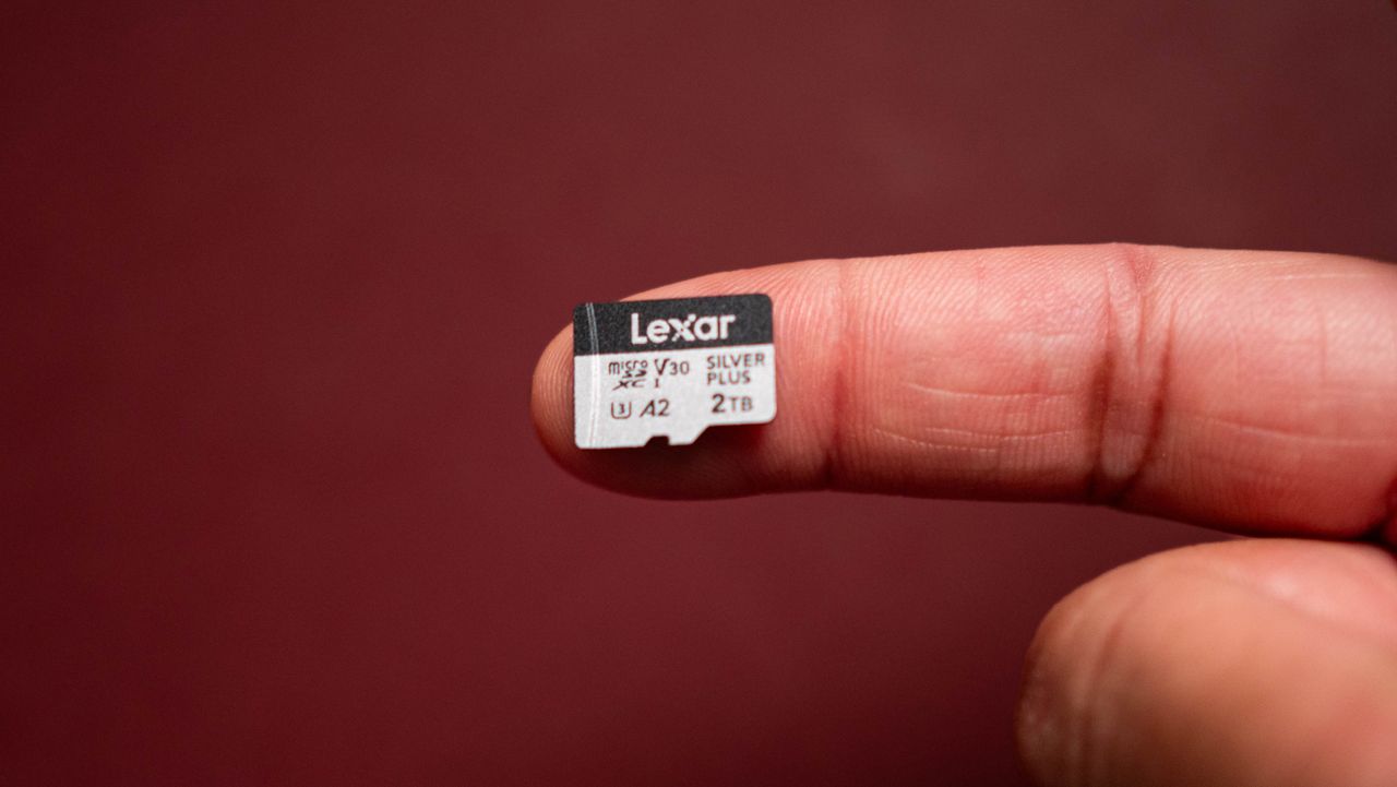 Lexar Silver Plus 2TB MicroSD card testing on Android Central