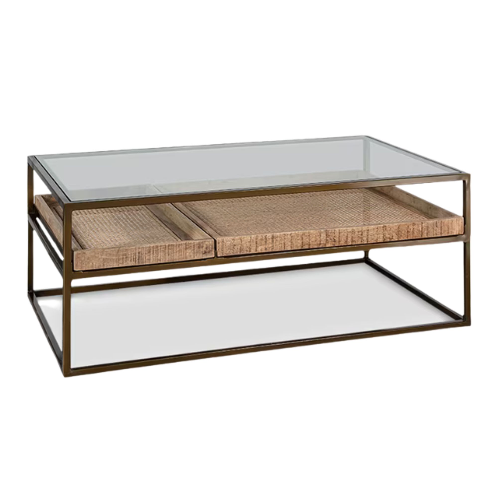 nkuku, Luzon Display Coffee Table in Metallic Brass