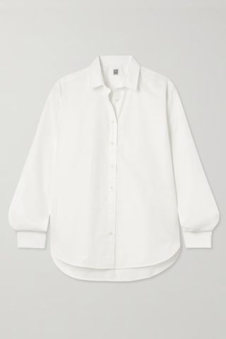 Toteme Oversized Embroidered organic Cotton Shirt