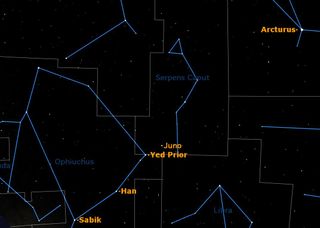 Sky Map May 2012 Asteroid Juno 