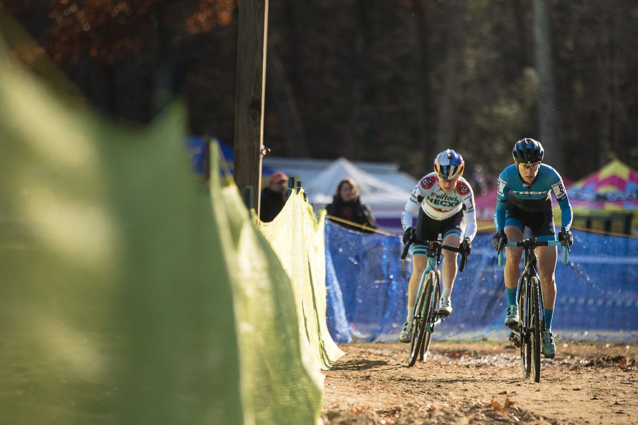 Regina Legge and Ellen Noble got away early