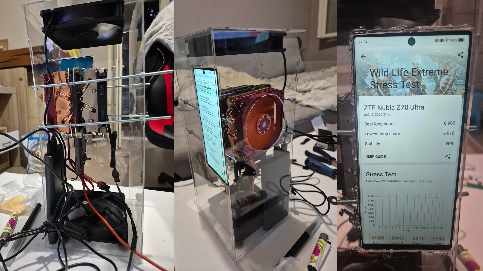 Nubia Z70 Ultra smartphone modified to run Linux desktop and Windows games