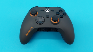 The Scuf Valor Pro wireless controller seen from various angles.