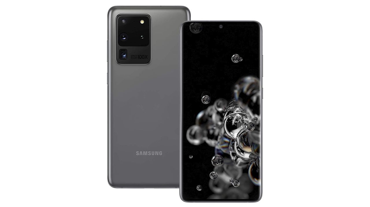 The Samsung Galaxy S20 Ultra in Cosmic Gray