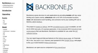 MVC framework: Backbone.js