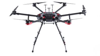 DJI Matrice M600 drone without payload on white