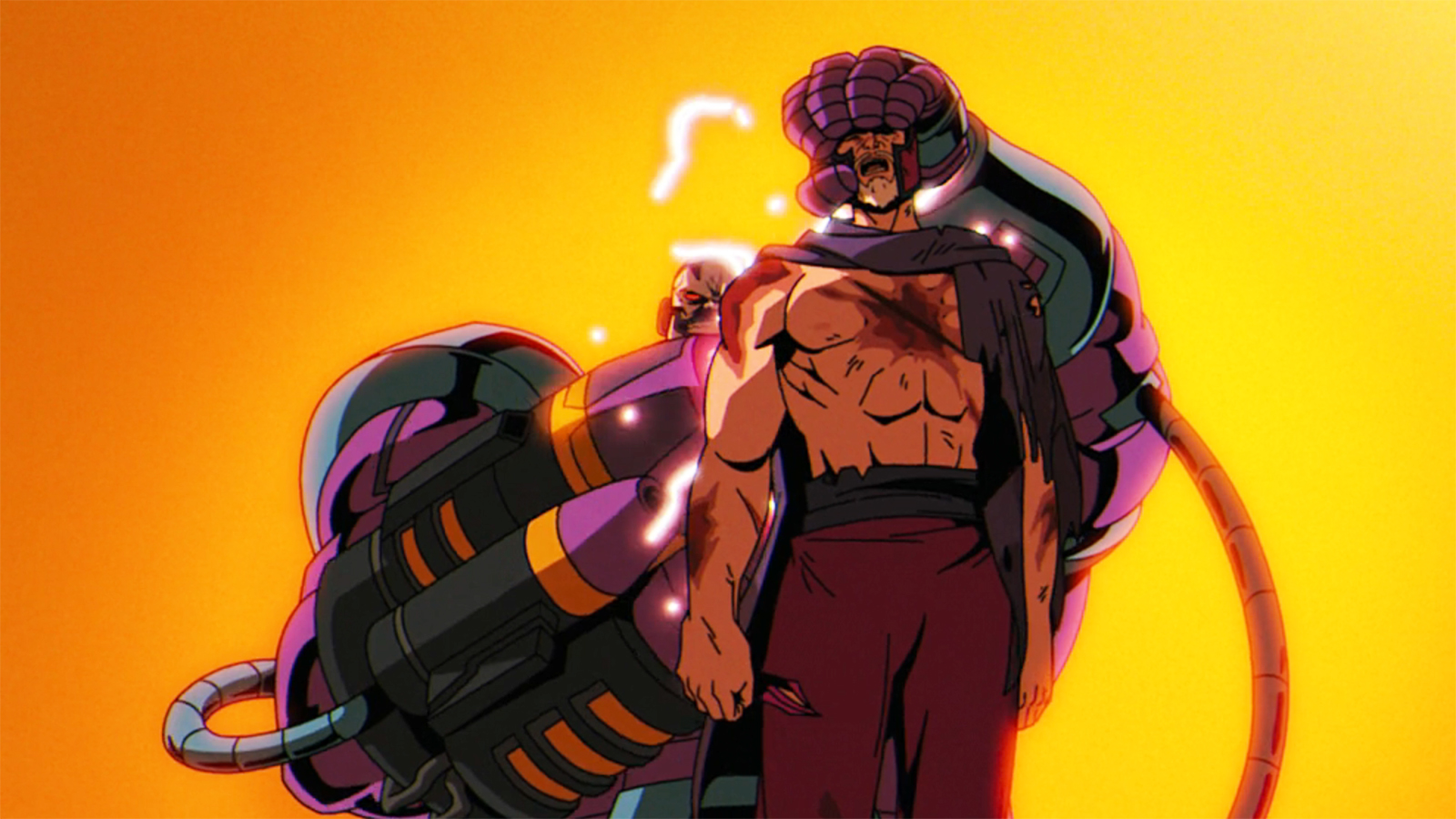 Apocalypse smiling as he prepares to kill Magneto in X-Men 97 season 2 episode 4
