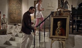 A screenshot of a movie Easter egg from Dr No