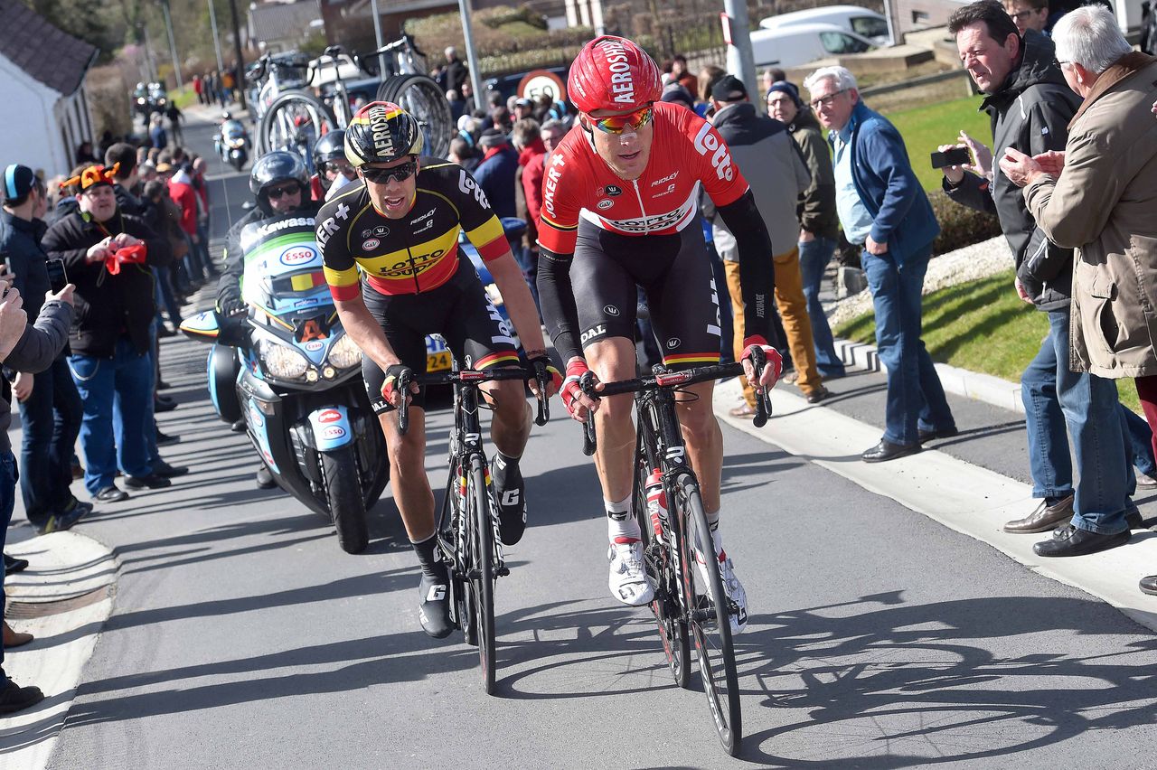 Lars Bak and Jens Debusschere (Lotto Soudal)