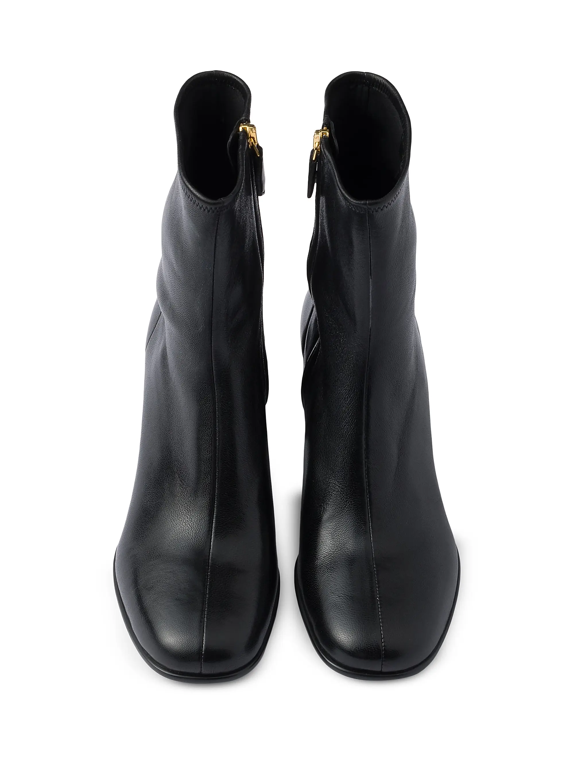 Stretch Nappa Leather Booties
