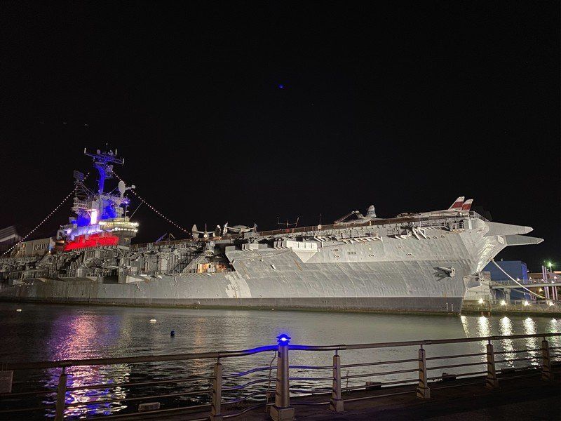 USS Intrepid shot on the iPhone 11