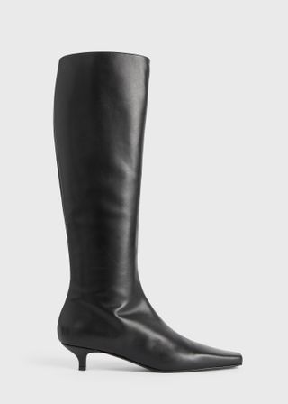 The Slim Knee-High Boot Black