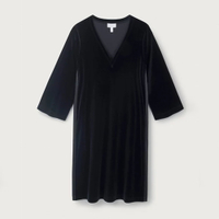 Jersey Velvet Pop Over Dress | Was £98, now £49 at The White Company (save £49)