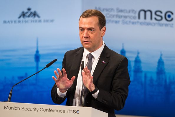 Russian Prime Minister Dmitry Medvedev