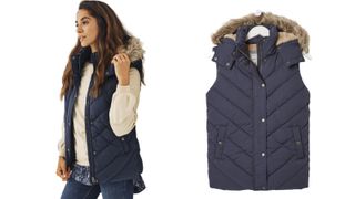 FatFace Heritage Gilet in navy