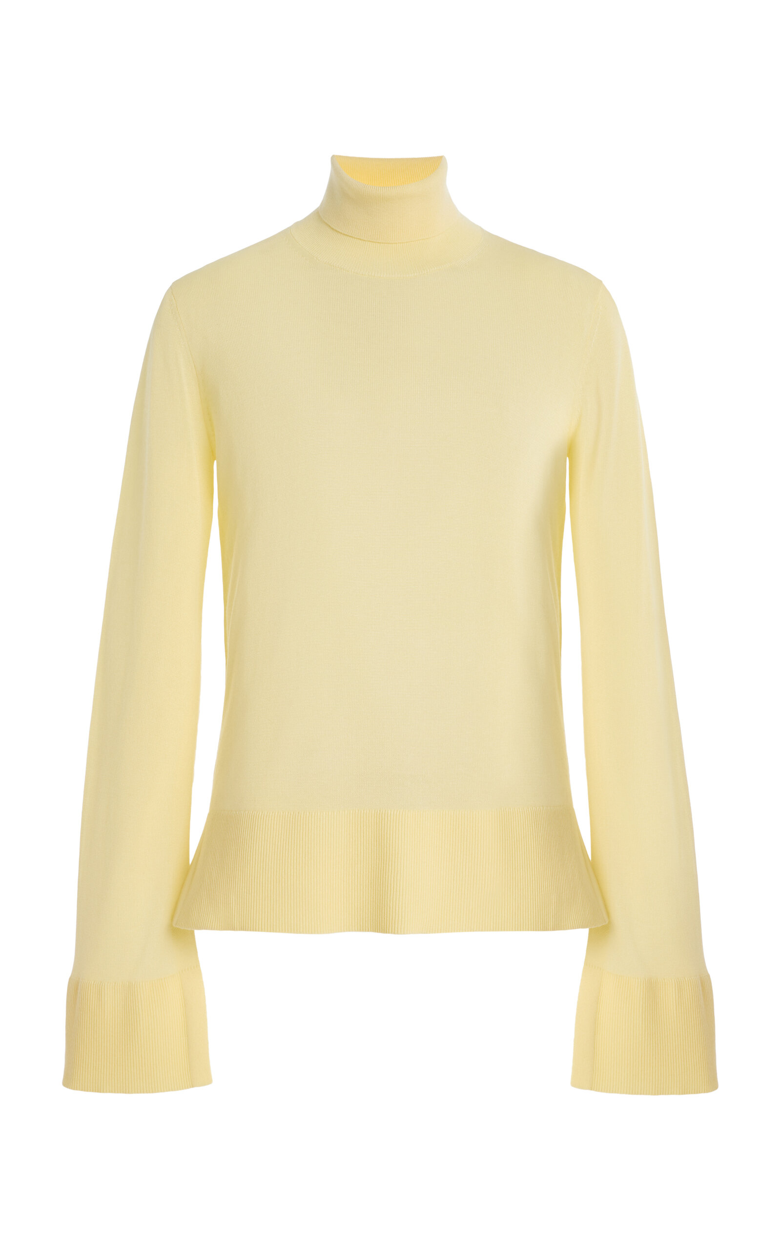 Stretch-Cashmere Turtleneck Top