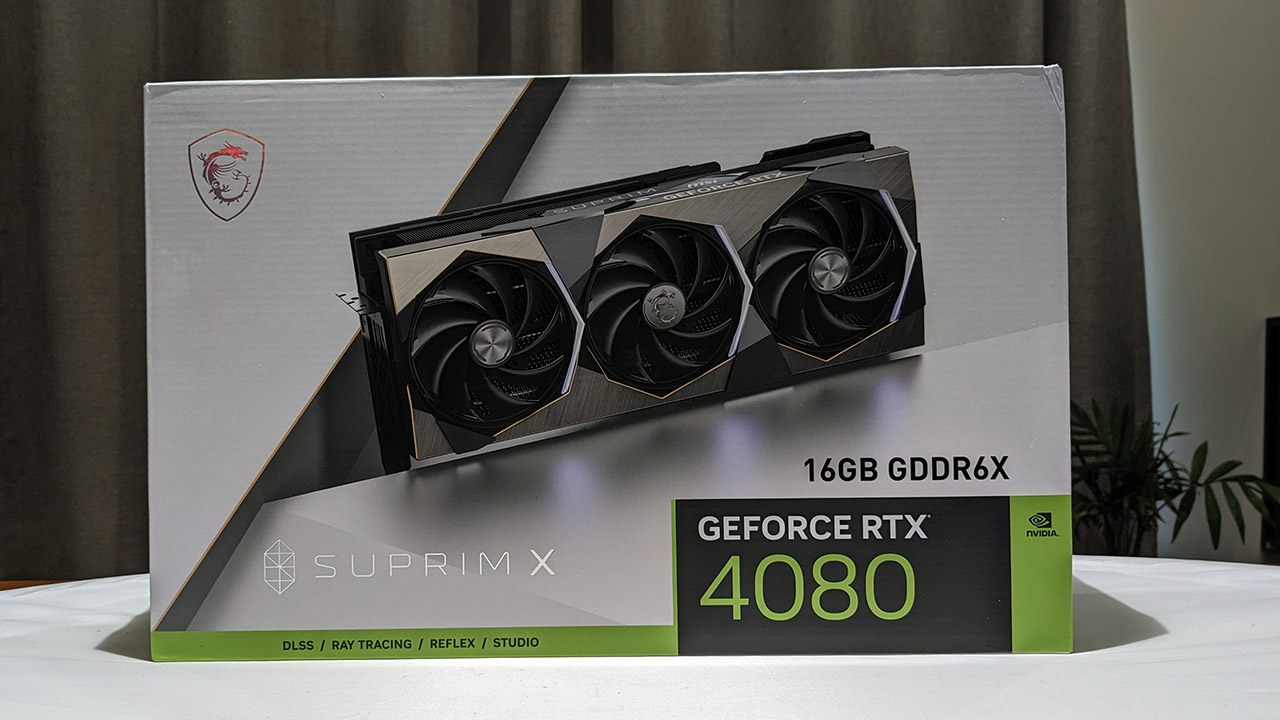 MSI GeForce RTX 4080 Suprim X box