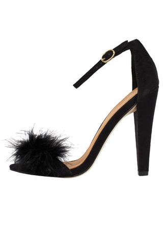 ASOS marabou feather trim sandals, £45
