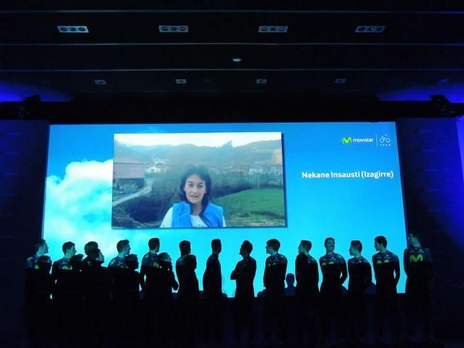 Movistar team presentation in Madrid.