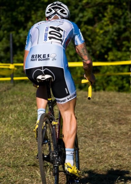 Adam Myerson (Cycle-Smart) chases after the leaders.