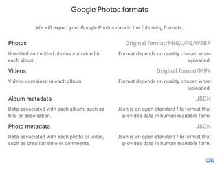 Google Takeout step 3