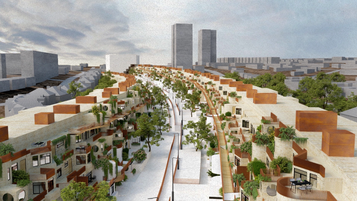 Architecture rendering by Shaina Yang, part of Crippling Architecture thesis