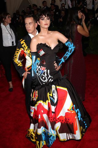 Katy Perry & Jeremy Scott At The Met Gala 2015