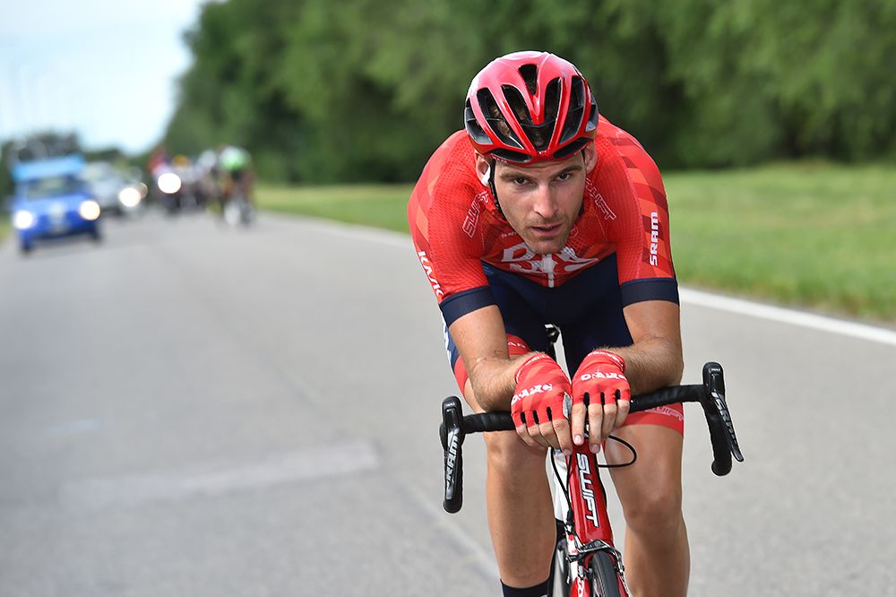 Peter Koning (Drapac) in full time trial mode