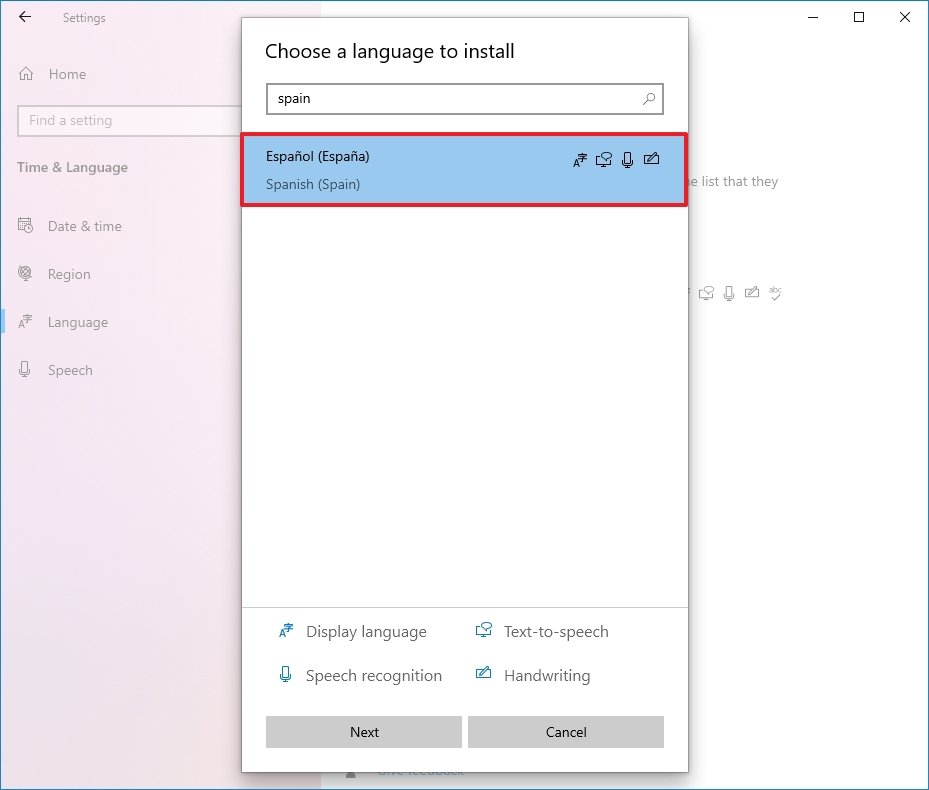 Windows 10 choose language to install