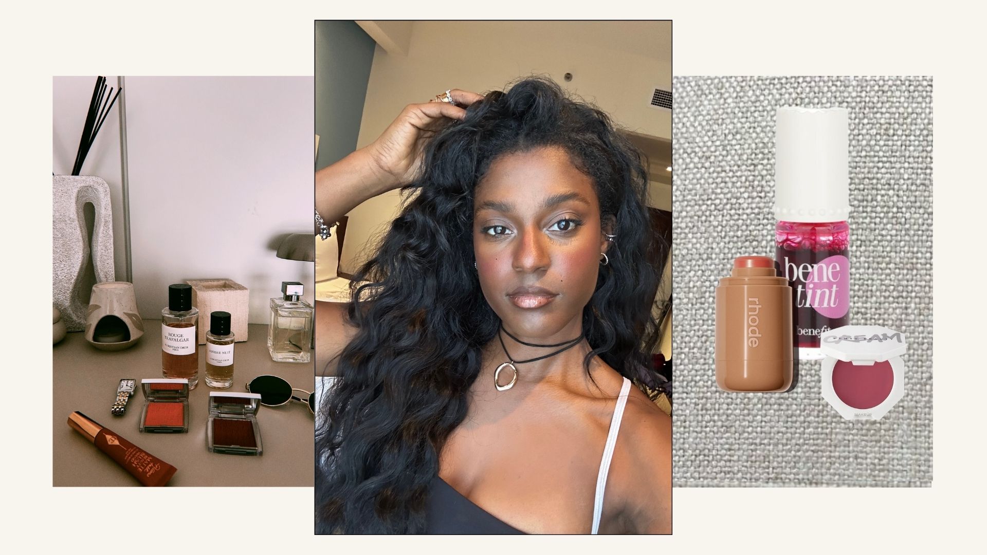 Shei Mamona and blushes that compliment dark skin