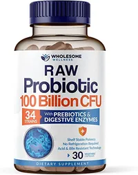 Wholesome Wellness Organic Probiotics 100 Billion CFU&nbsp;| Was $33.99, Now $19.99 at Amazon