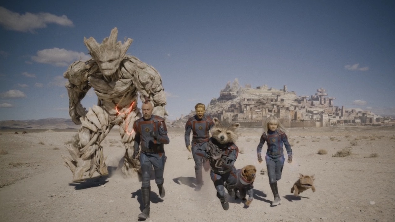 The new Guardians running at the end of Vol. 3.