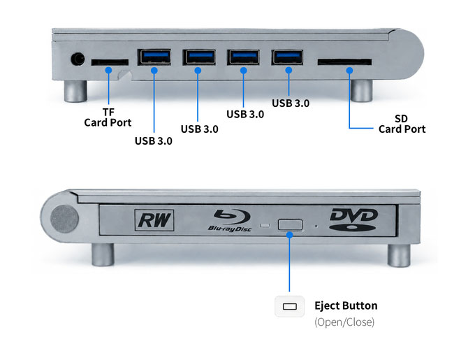 BluHub portable Blu-ray hub