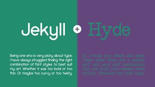 Free font: Jekyll and Hyde
