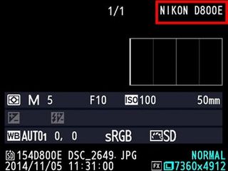Nikon D800E counterfeit check