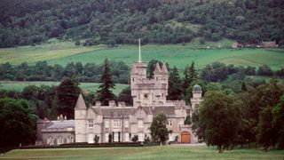 Balmoral Castle, The Royals' Scottish Home, surrounding with trees and green fields