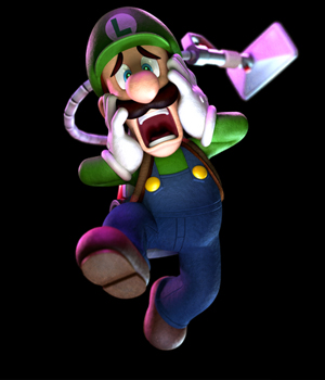 Luigi Sleeping in Luigi's Mansion Dark Moon by alannahsirens on