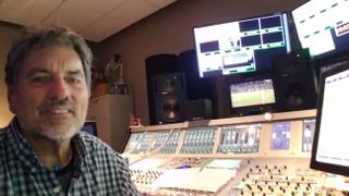Jim Budka, senior audio specialist at Turner Sports, mixing a baseball  game.