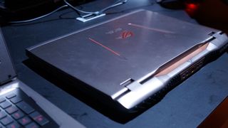 Asus GX700 laptop side