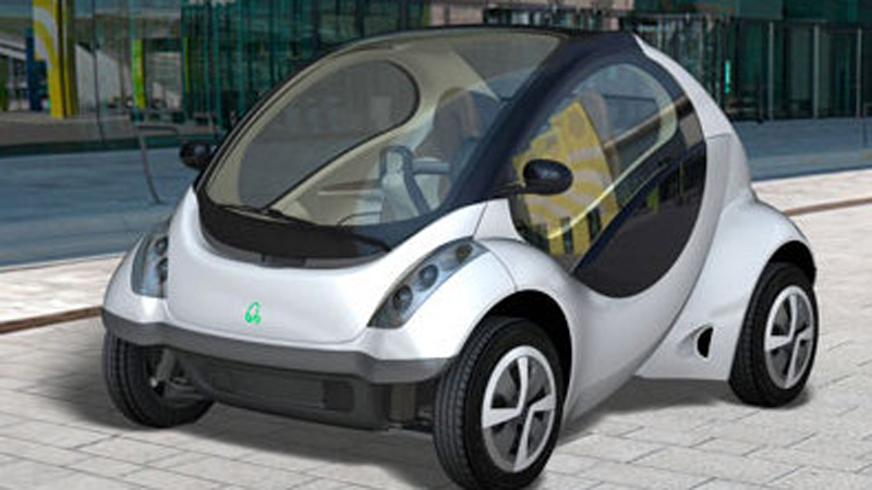 Hiriko folding electric car