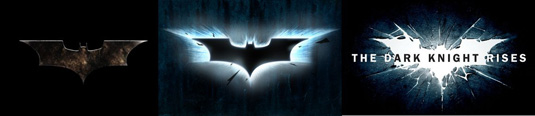 Dark Knight Rises: Batman logos