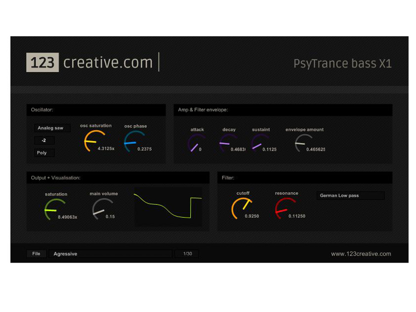 123creative.com PsyTrance Bass X1